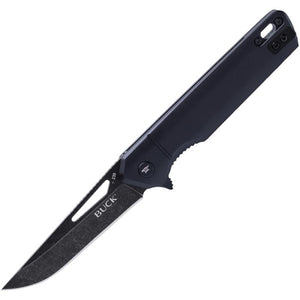 BUCK 0239BKS INFUSION LINERLOCK 7CR17MOV STEEL BLACK G10 HANDLE FOLDING KNIFE.