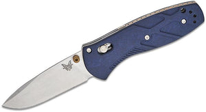 BENCHMADE 585-03 MINI BARRAGE AXIS ASSIST WARREN OSBORNE BLUE CANYON RICHLITE S30V FOLDING KNIFE.