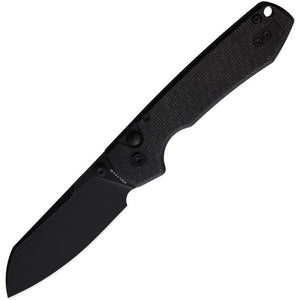 VOSTEED VOSRCVPMCK RC32VPMCK RACCOON PUSH LOCK CLEAVER 14C28N BLACK MICARTA FOLDING KNIFE.