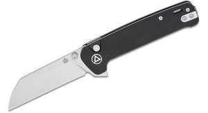 QSP QS130BLA1 PENGUIN PUSH LOCK 14C28N STEEL SHEEPSFOOT BLACK G10 FOLDING KNIFE.