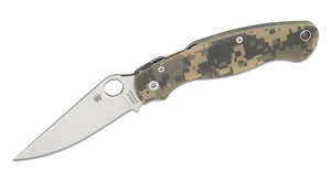 SPYDERCO C36GPCMO2 MILITARY 2 CPM-S30V COMPRESSION LOCK CAMO G10 HANDLE FOLDING KNIFE.