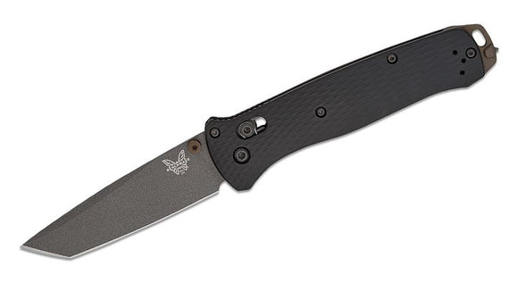 BENCHMADE 537GY-03 BAILOUT AXIS TANTO CPM-M4 STEEL TUNGSTEN GRAY FOLDING KNIFE.