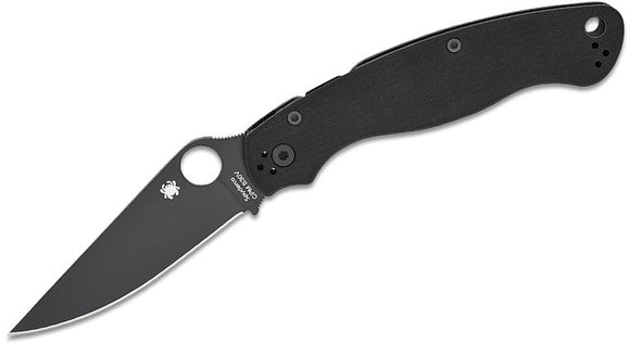 SPYDERCO C36GPBK2 MILITARY 2 CPM-S30V COMPRESSION LOCK G10 HANDLE BLACK FOLDING KNIFE.