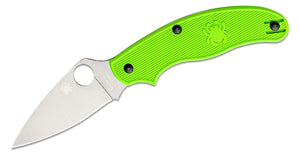 SPYDERCO C94PGR SALT UK PEN KNIFE LC200N PLAIN EDGE GREEN FOLDING KNIFE.