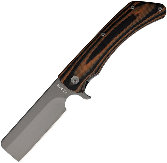 KABAR 3067 MARK 98-R PLAIN EDGE 5CR15MOV BLACKBROWN G10 HANDLE FOLDING KNIFE