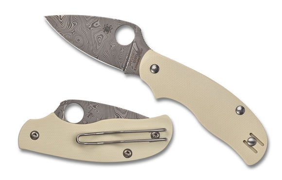 SPYDERCO C127GPIVD URBAN SLIPITG10 DAMASTEEL SLIP JOINT SPRINT FOLDING KNIFE