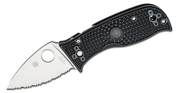 SPYDERCO C69SBK3 LIL TEMPERANCE 3 BLACK SPYDER EDGE LIGHTWEIGHT VG10 FOLDING KNIFE.