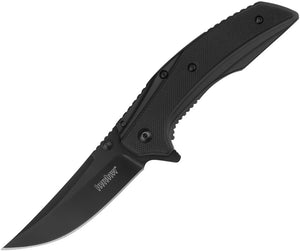 KERSHAW 8320BLK OUTRIGHT BLACK 8CR13MOV STEEL G10 HANDLE FOLDING KNIFE.