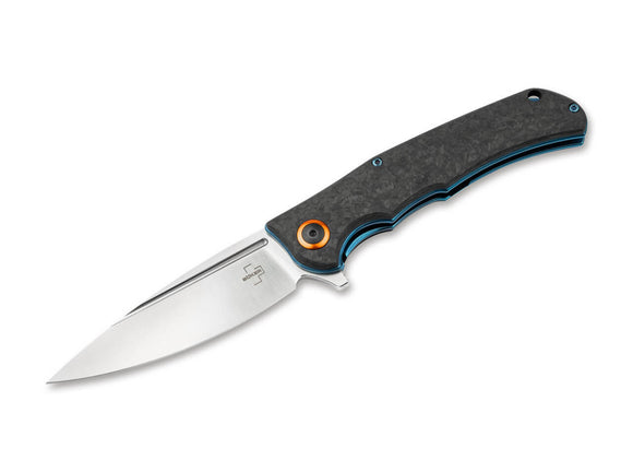 BOKER PLUS 01BO492 NUBILUM D2 STEEL CF HANDLE FOLDING KNIFE