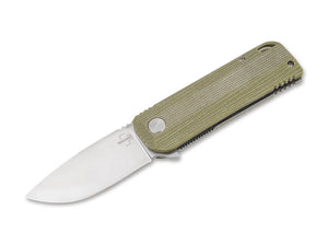 BOKER PLUS 01BO386 BABA YAGA KEANU ALFARO M390 MICARTA HANDLE FOLDING KNIFE.