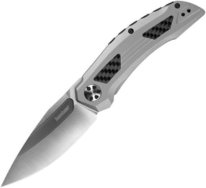 KERSHAW 5510 NORAD FRAMELOCK D2 STEEL CF INLAY HANDLE FOLDING KNIFE.