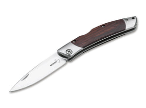 BOKER PLUS 01BO239 CABALLERO COCOBOLO WOOD HANDLE D2 STEEL FOLDING KNIFE.